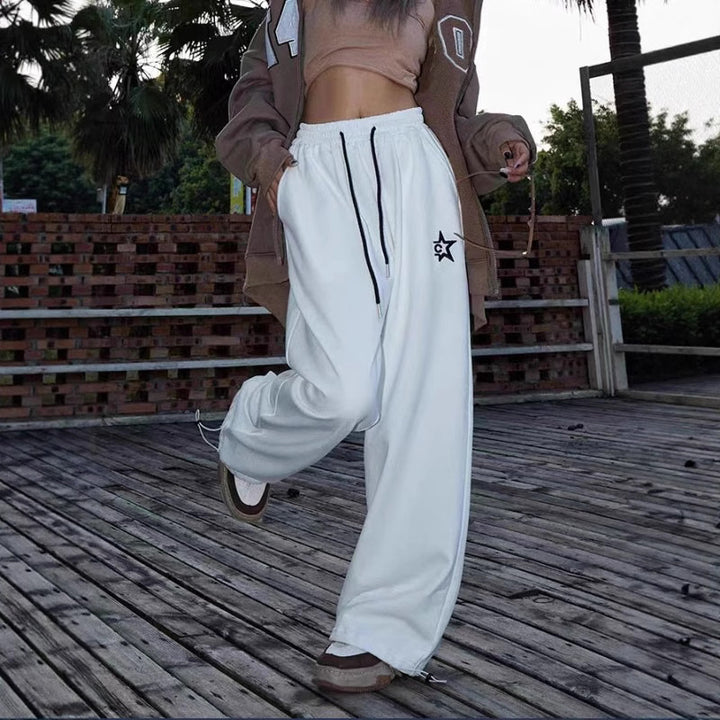 Women's loose sports pants with high-quality comfort and elastic waistband Lisslune