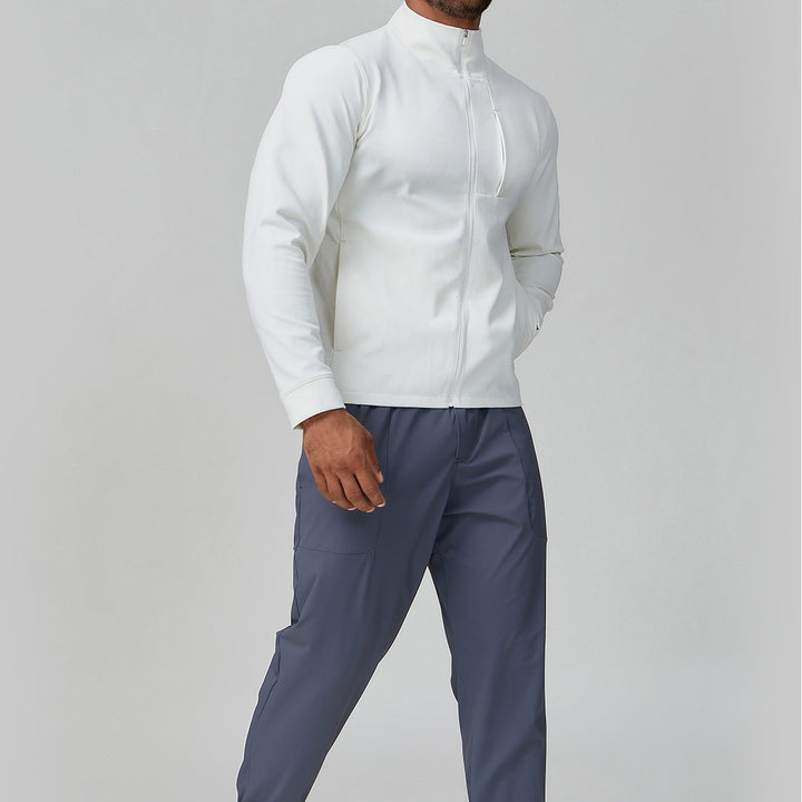 Men's Breathable Hybrid Jacket with High Collar Lisslune