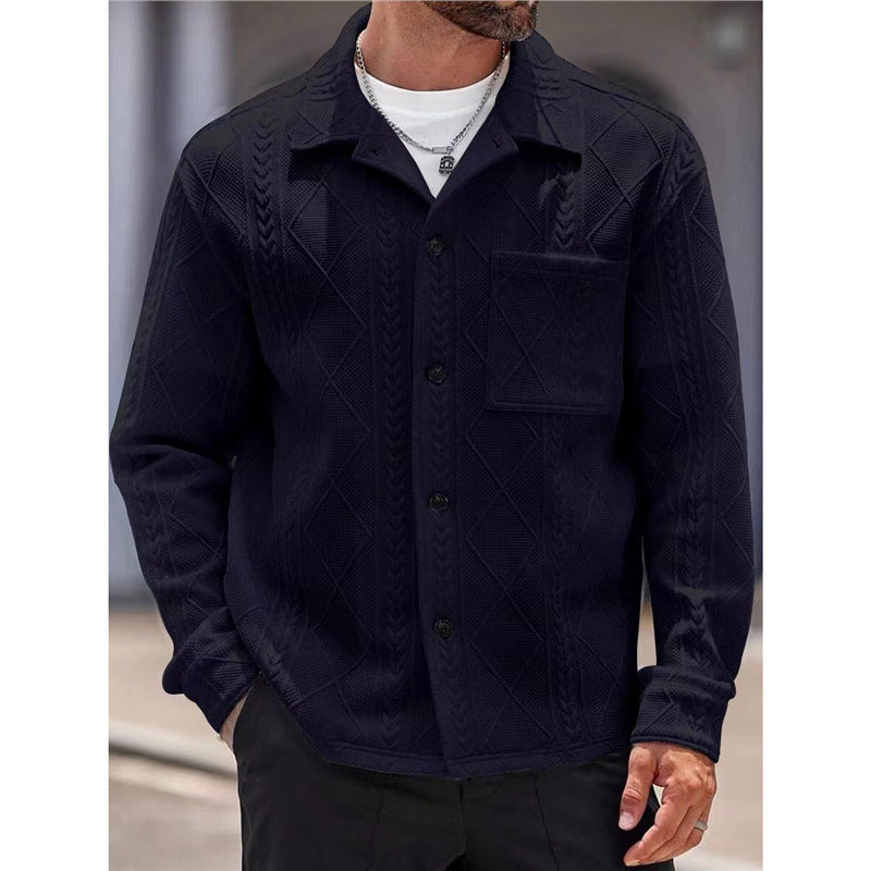 Men's textured leisure jacket Lisslune