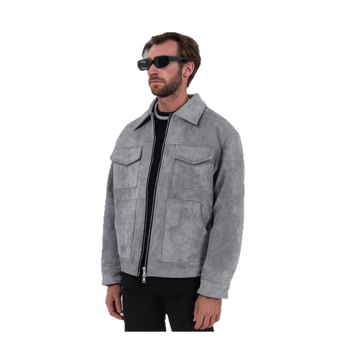 Men's stylish and comfortable transitional jacket with large pockets Lisslune
