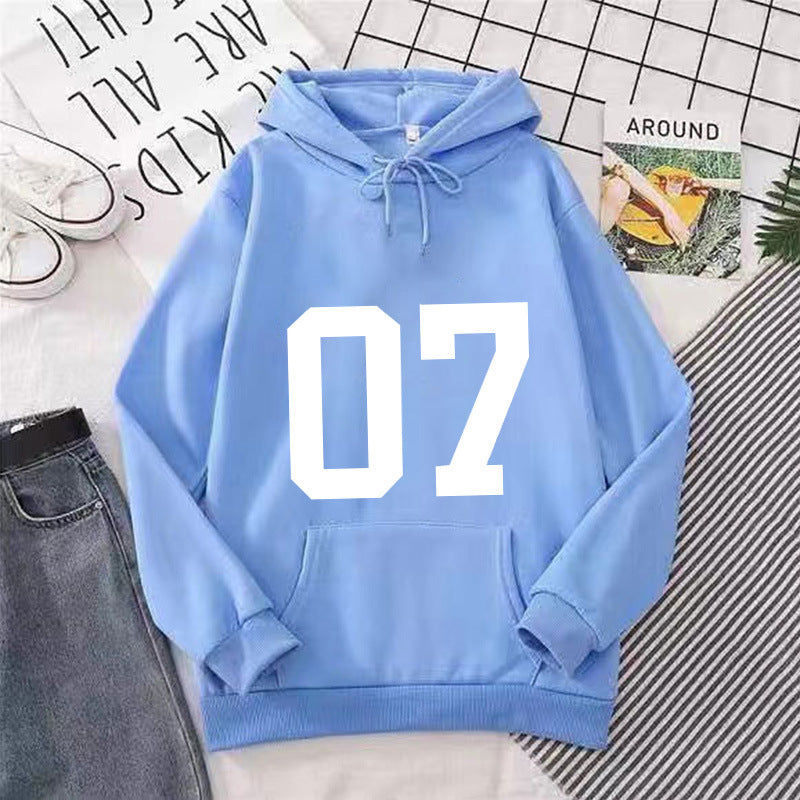 Women's hoodie with large lettering Lisslune