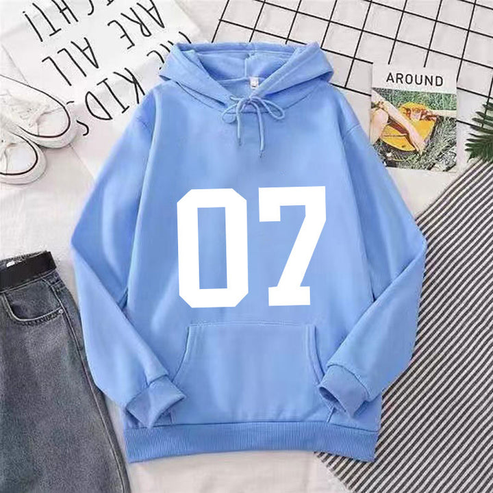 Women's hoodie with large lettering Lisslune