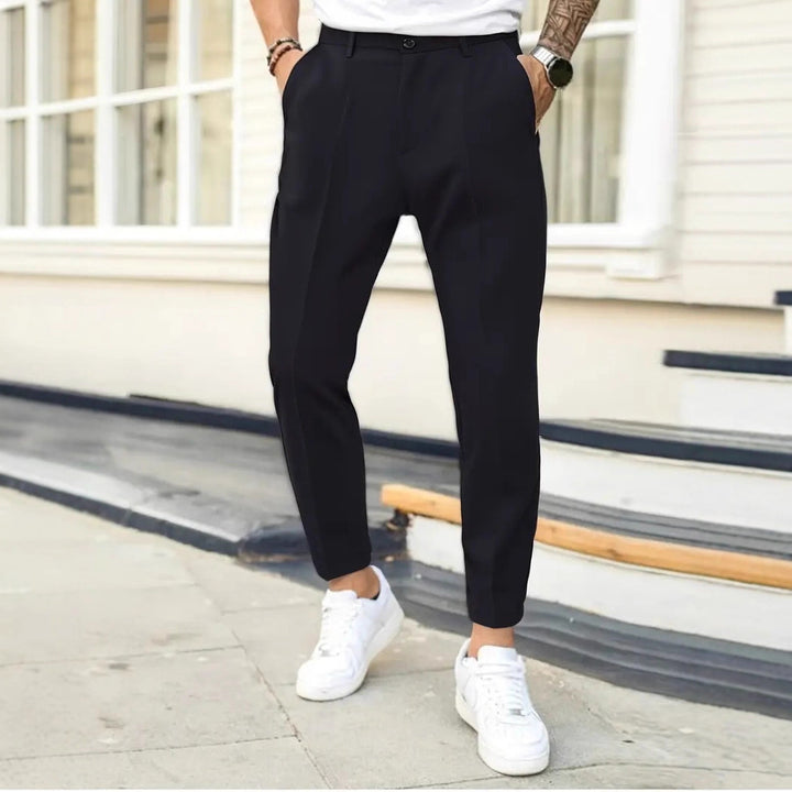 Men's Fashion Suit Pants with Slim Fit and Elegant Pleats Lisslune