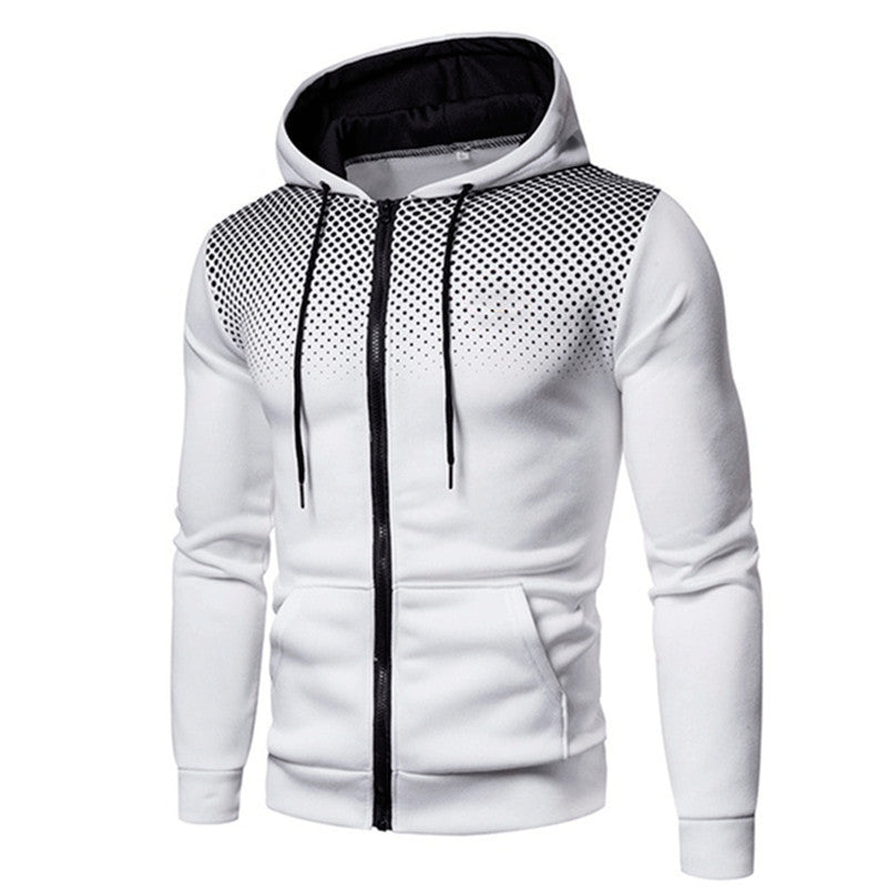 Men's sporty hoodie with stylish zipper and breathable material Lisslune