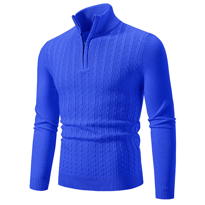 Men's stylish turtleneck sweater with zipper Lisslune