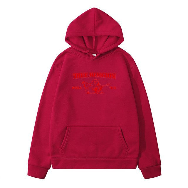 Women's Hooded Sweater with Eye-Catching Logo Design Lisslune