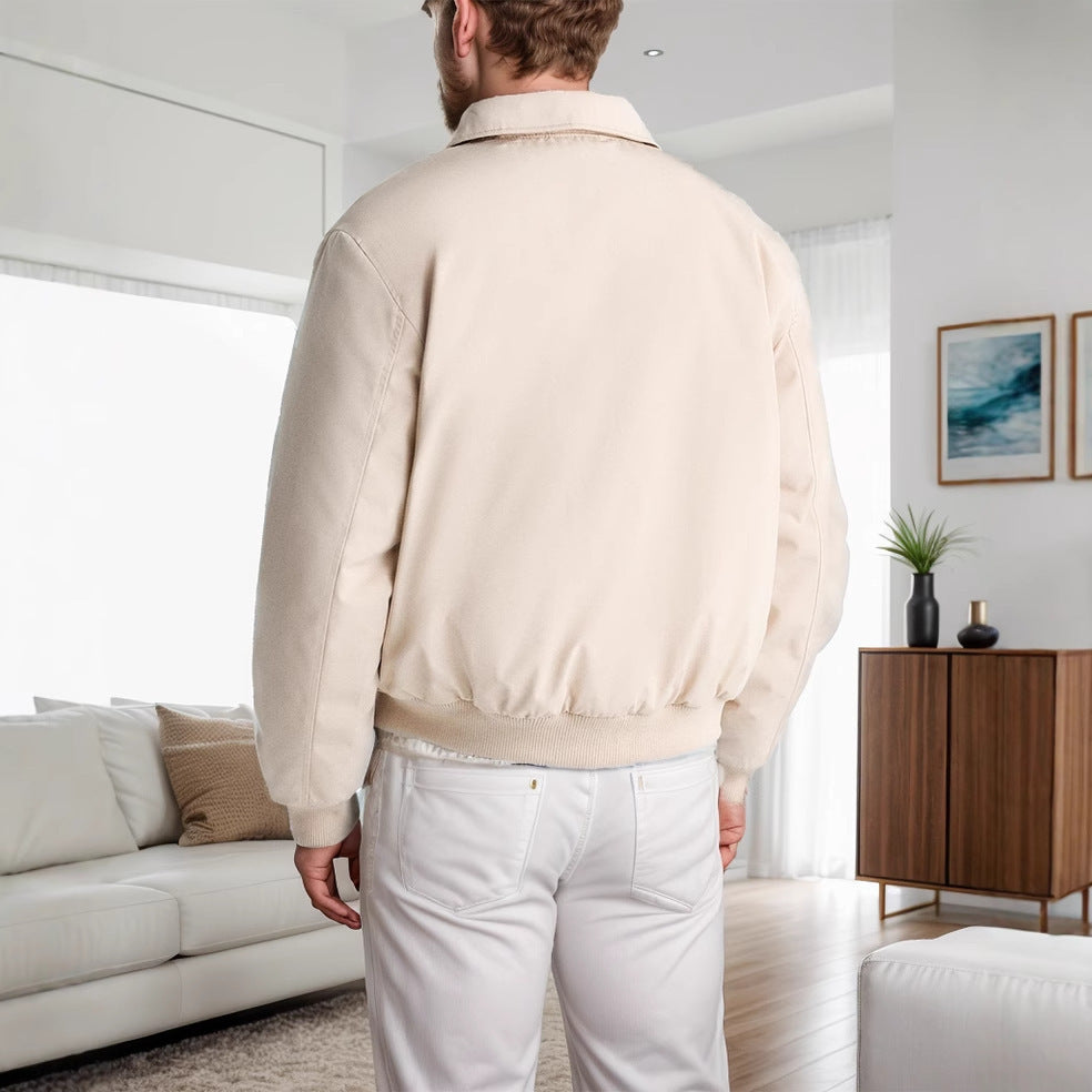 Men's modern bomber jacket with minimalist design Lisslune