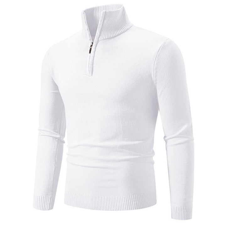 Men's Stylish Sweater with Short Zipper Lisslune
