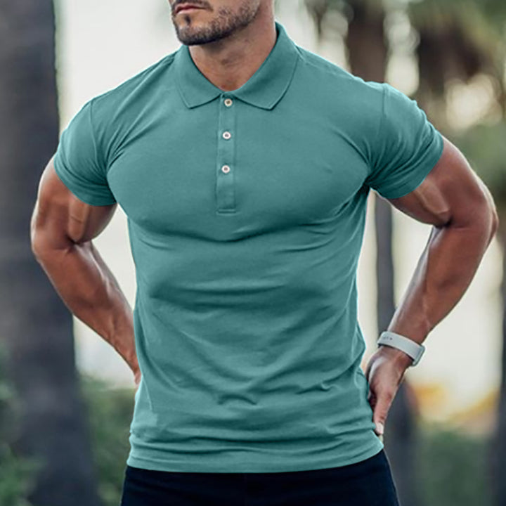 Men's polo shirt with a body-hugging fit and high-quality pique texture Lisslune