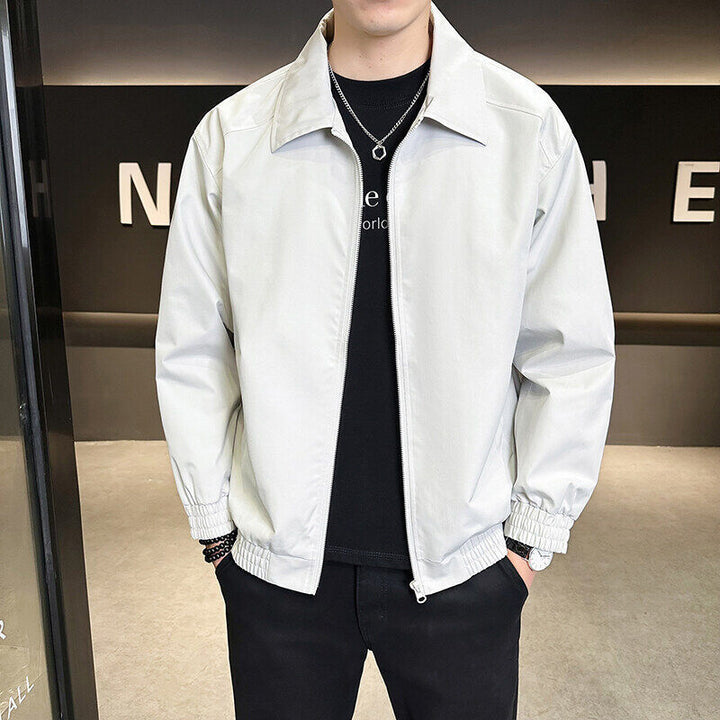 Men's lightweight leisure jacket with elastic waistband and practical pockets Lisslune