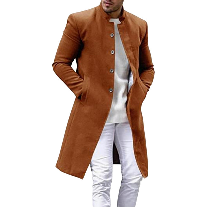 Men's elegant long coat with a slim fit Lisslune