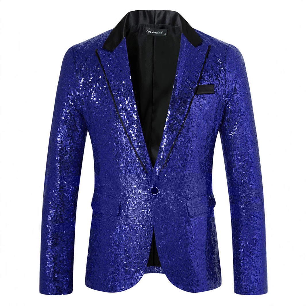 Men's Glamorous Sequin Blazer Lisslune