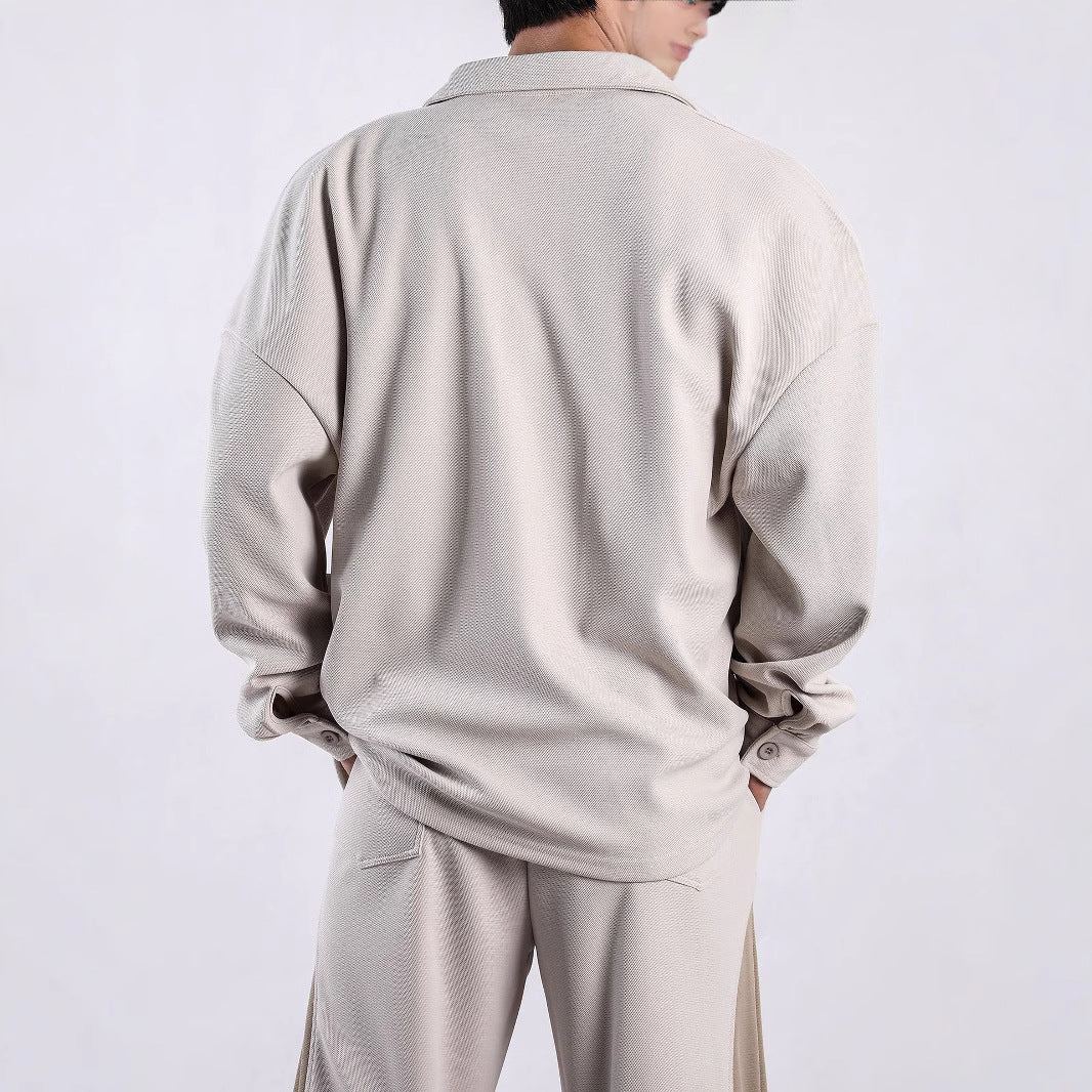 Men's long-sleeve shirt with innovative fabric and stylish cut Lisslune