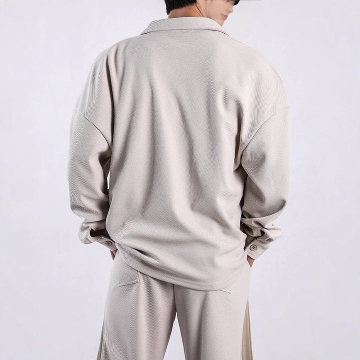 Men's long-sleeve shirt with innovative fabric and stylish cut Lisslune