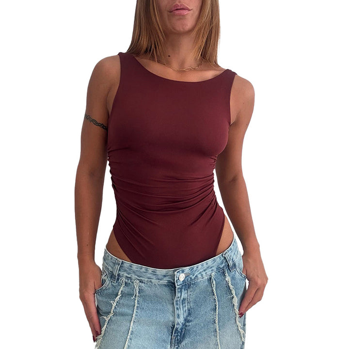 Women's bodysuit with elegant ruffle detail Lune London