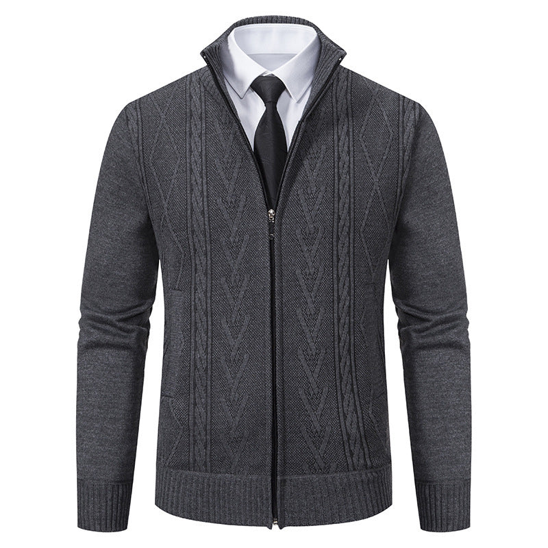 Men's cardigan with structured weave Lisslune