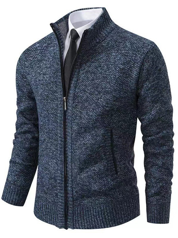 Men's stylish cardigan with zipper and practical pockets Lisslune