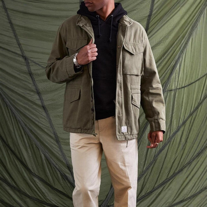 Men's utility jacket with large pockets and modern cut Lisslune