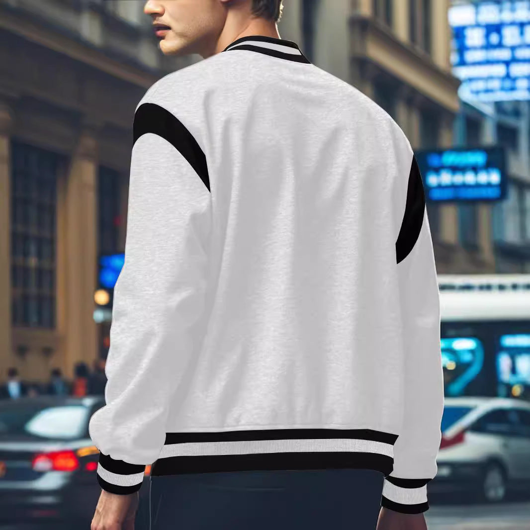 Men's stylish bomber jacket with contrast details Lisslune