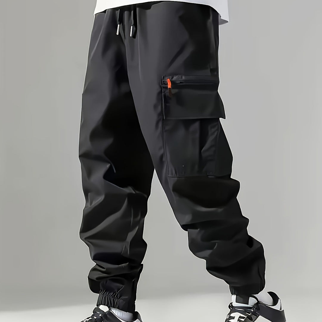 Men's Cargo Pants with Elastic Waistband Lisslune