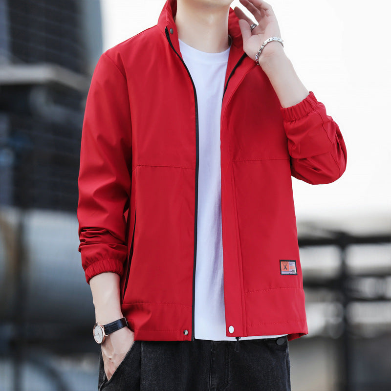 Men's windproof leisure jacket with breathable inserts and practical pockets Lisslune