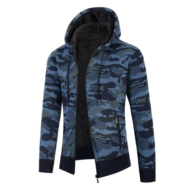 Men's modern hoodie jacket with fleece lining Lisslune