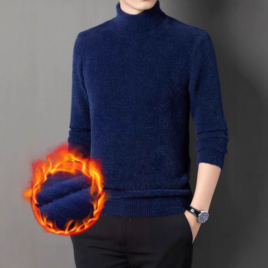Men's high-quality turtleneck sweater made of soft material Lisslune