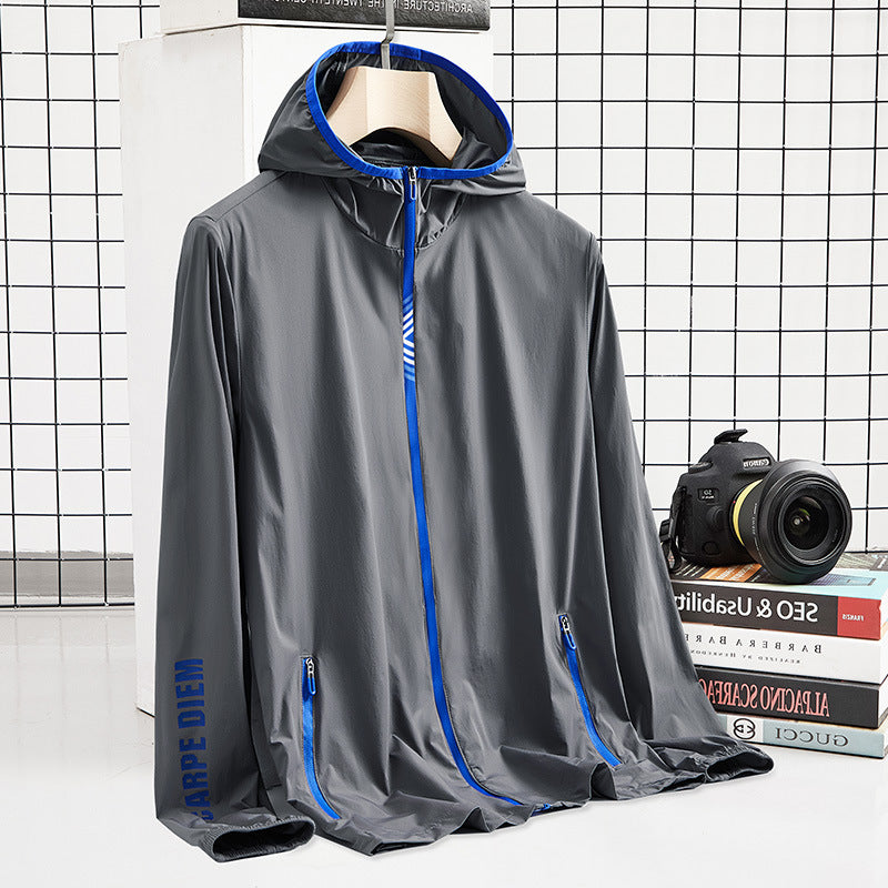 Men's Lightweight Functional Jacket with Breathable Materials and Practical Zipper Lisslune