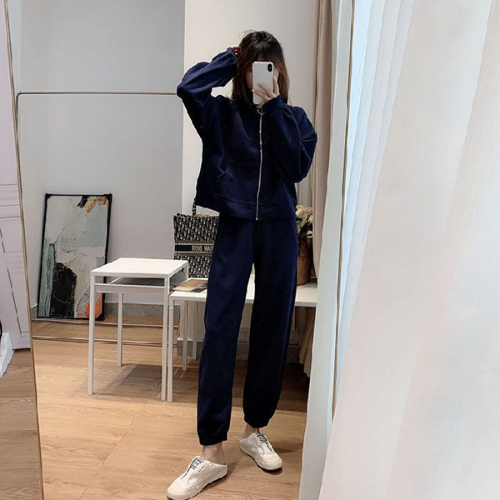 Women's Casual Leisure Set with Relaxed Cut and Practical Pockets Lisslune