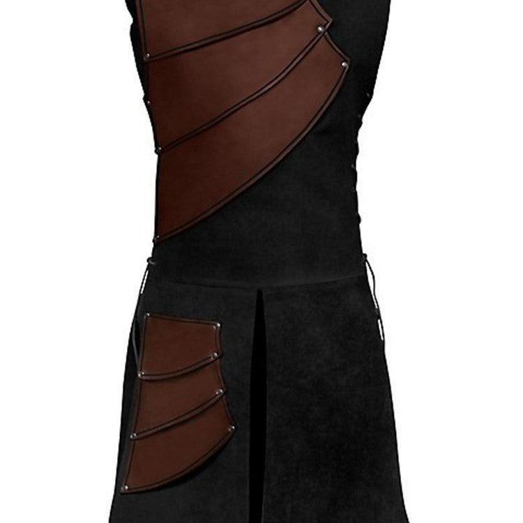 Men's sturdy leather trousers in classic design Lisslune