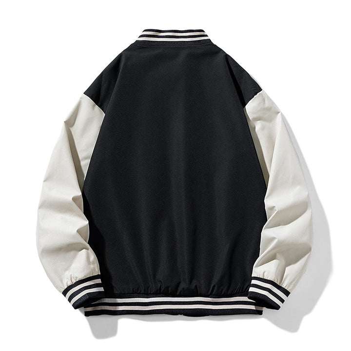 Men's college jacket with modern color contrasts Lisslune