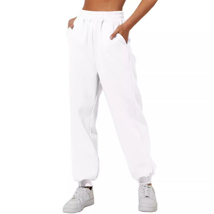Women's jogging pants with elastic waistband and side pockets Lisslune