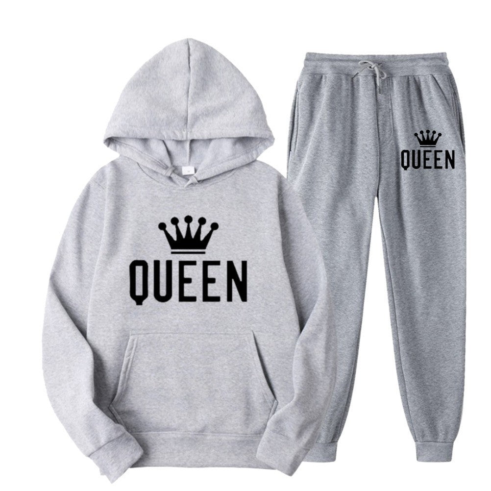Women’s tracksuit with stylish crown design and loose fit Lisslune