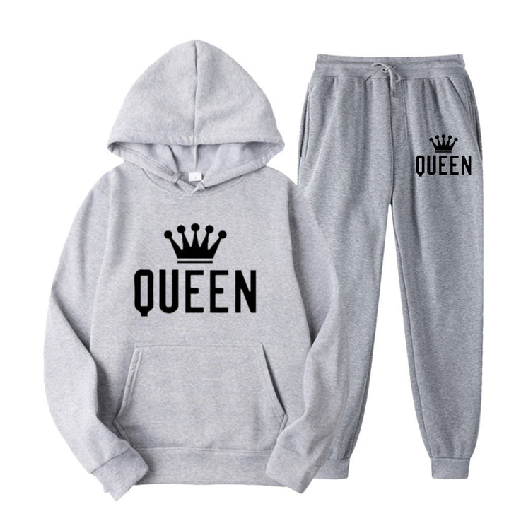 Women’s tracksuit with stylish crown design and loose fit Lisslune