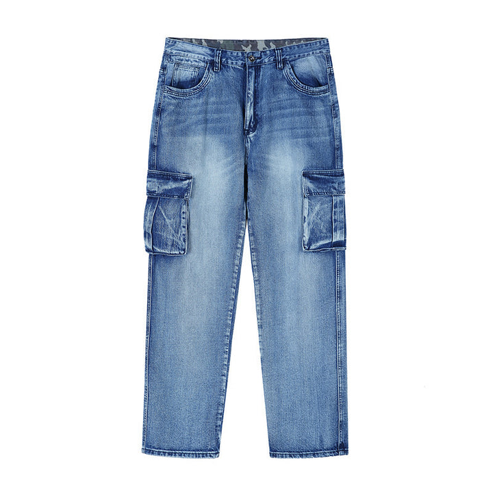 Men's cargo jeans with practical side and back pockets Lisslune
