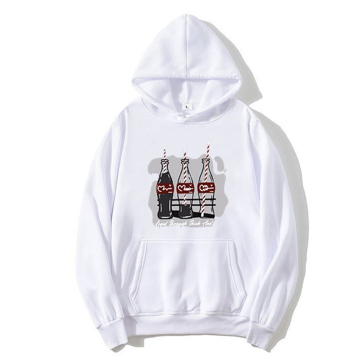 Women's hooded sweatshirt with playful Coca-Cola bottle motif Lisslune
