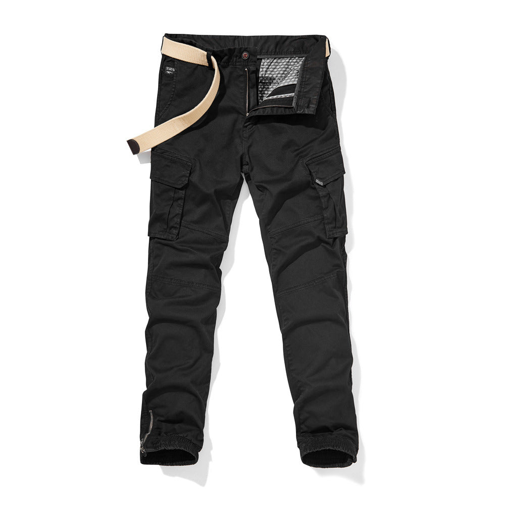 Men's Durable Cargo Pants with Elastic Waistband Lisslune