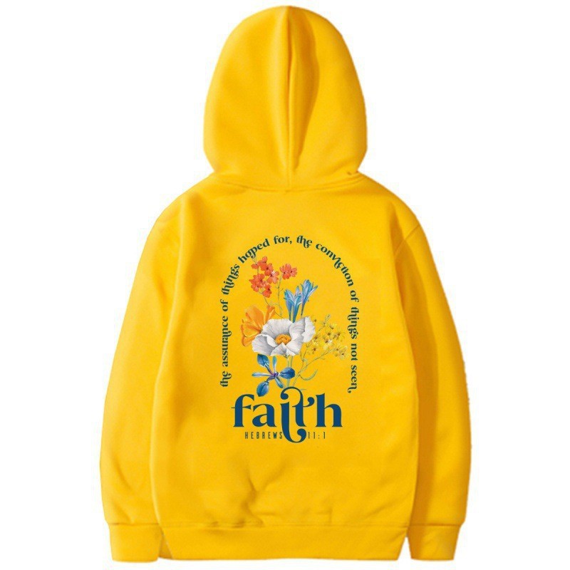 Women’s hoodie with floral lettering and inspiring design Lisslune
