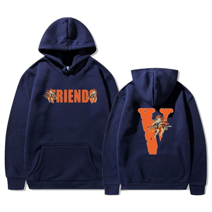 Women's hoodie with characteristic front and back print Lisslune