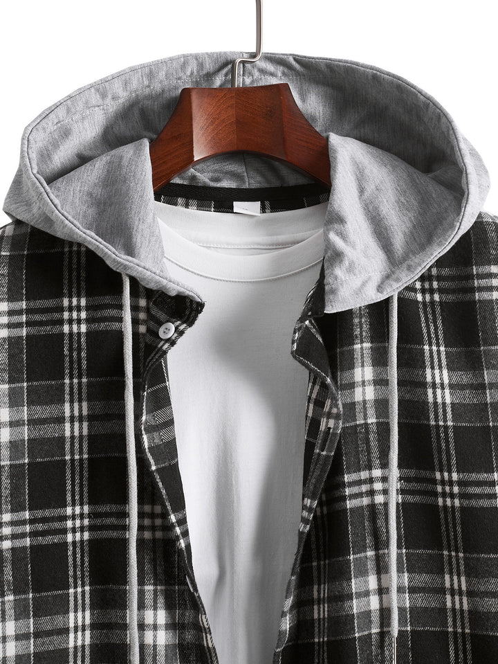 Men's transitional blouse with removable hood Lisslune