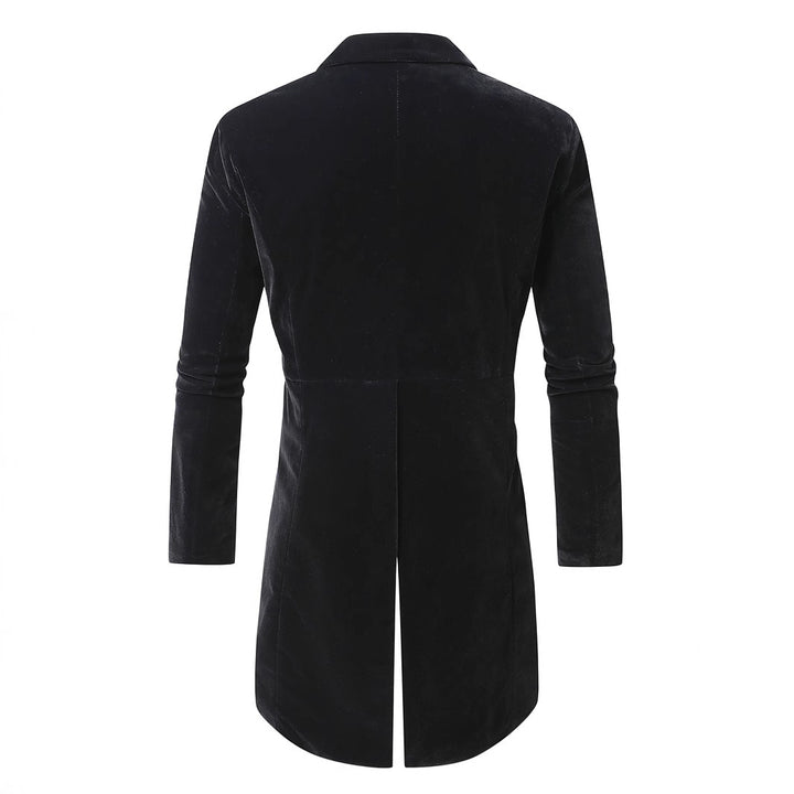 Men's shimmering velvet blazer with satin collar section Lisslune