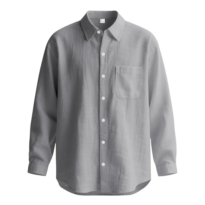 Men's Long Sleeve Shirt made of Breathable Fabric with Elegant Cut Lisslune