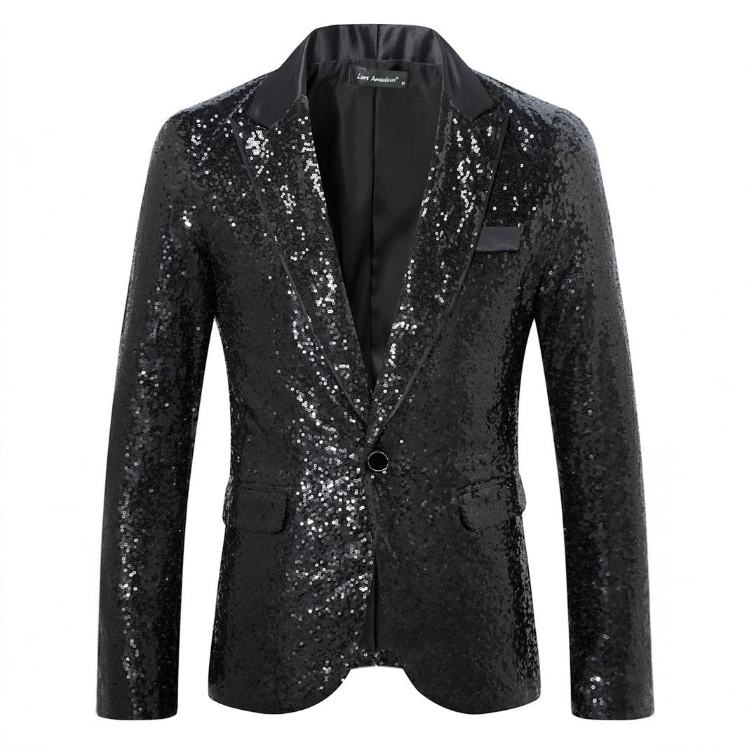 Men's Glamorous Sequin Blazer Lisslune