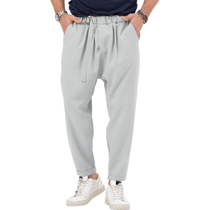 Men's stylish harem pants with elastic waistband and practical side pockets Lisslune
