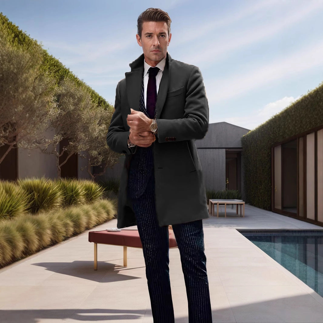 Men's elegant coat in classic cut Lisslune