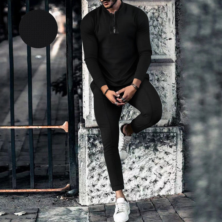 Men's functional shirt with modern zipper and ergonomic cut Lisslune