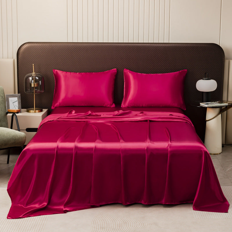 Lisslune | Cooling Silky Satin Bed Sheet
