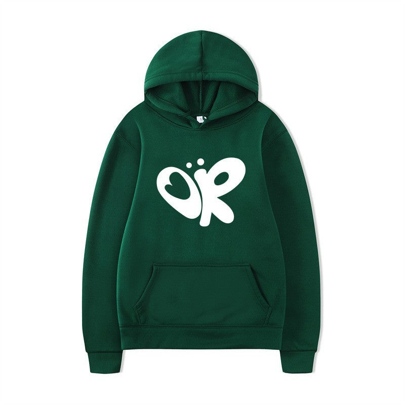 Women’s hoodie with large print and practical kangaroo pocket Lisslune