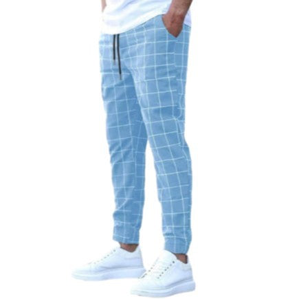 Men's Casual Checkered Pants Lisslune