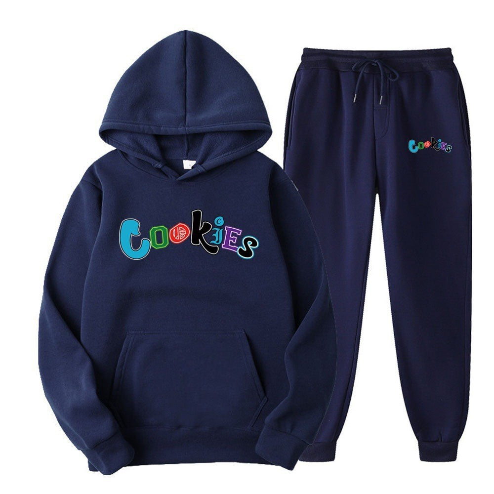 Women's Hoodie and Jogging Pants Set with Colorful Graphic Print Lisslune